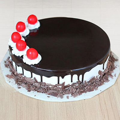 "Delicious round shape chocolate cake-1kg - code C09 - Click here to View more details about this Product